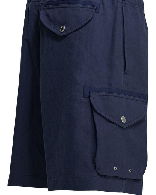 Brunello Cucinelli Blue Short Cargo for men