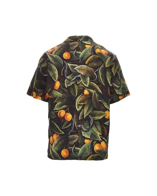 Endless Joy Green 'Snaker' Silk Shorts for men