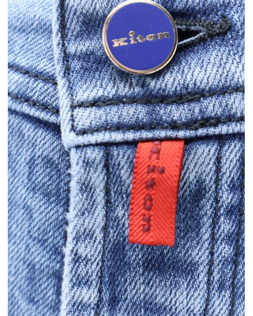 Kiton Blue Denim Jeans for men