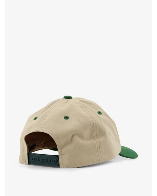 Stussy Green Cotton Hat With Flocked Logo for men