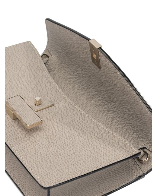 Valextra Gray Clutch "Iside" With Chain