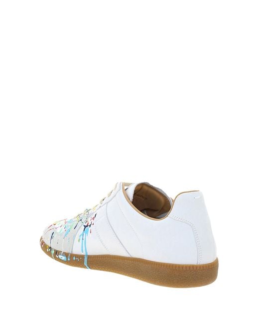 Margiela White Leather Sneakers 961 for men