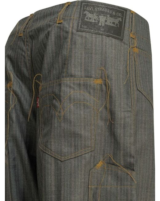Junya Watanabe Gray Casual Pinstripe Pants