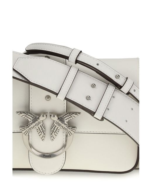 Pinko White Shoulder Bag Mini Love