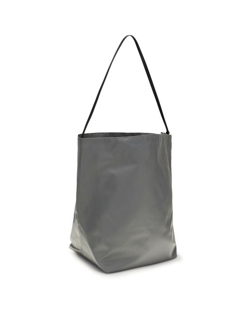 Valesque Gray Nylon Bucket Bag Slate