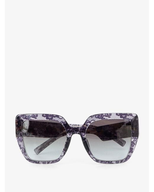 Dolce & Gabbana Gray Acetate Sunglasses