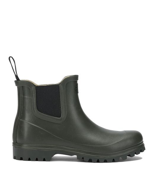 Superga Black Rubber Ankle Boots