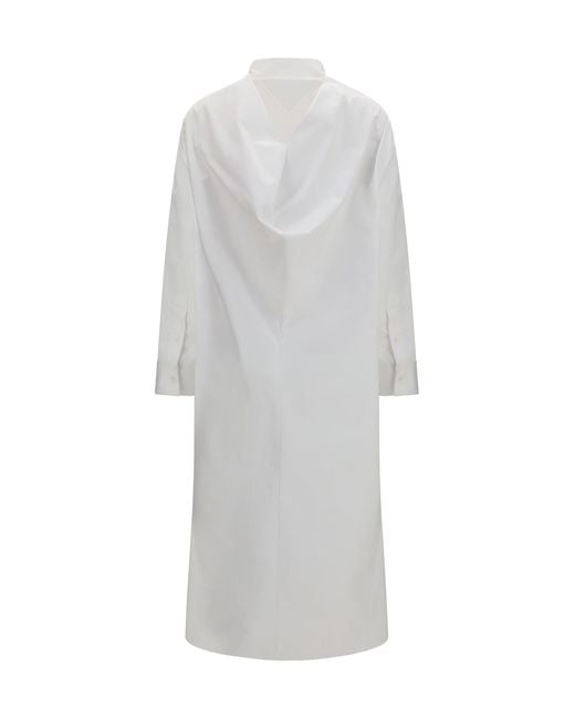 Balenciaga White Long Shirt Dress