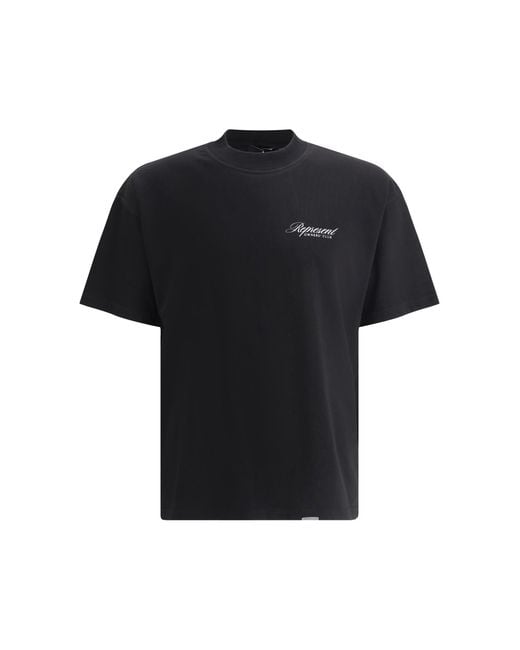 Represent Black T-Shirt Cotton for men