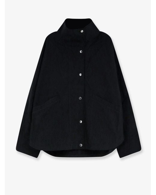 Totême Black Summer Cotton Blend Jacket
