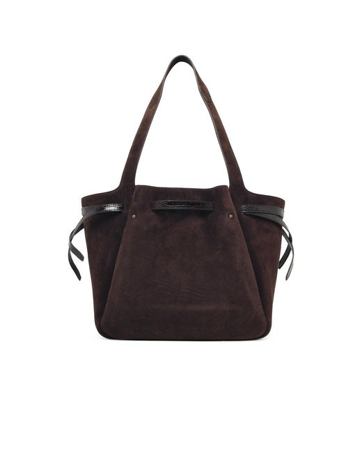 Tory Burch Black Romy Tote Suede