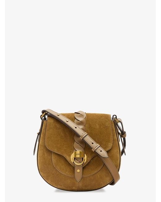 Isabel Marant Metallic Altay Suede Crossbody Bag