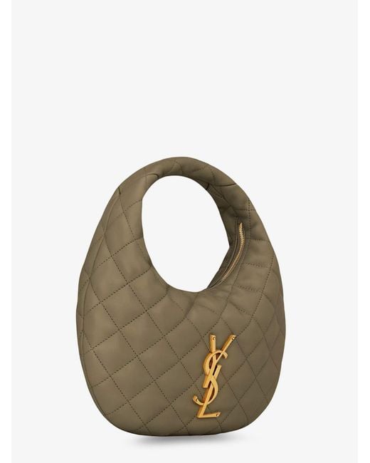 Saint Laurent Metallic Icarino Leather Handbag