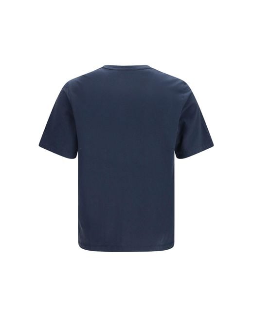 Maison Kitsuné Blue T-Shirt Fox Head for men