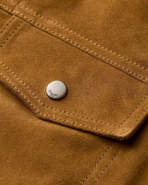 Saint Laurent Natural Leather Jacket for men