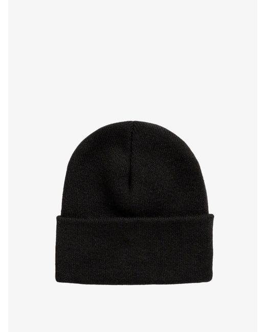 Stussy Black Embroidered Logo Hat for men