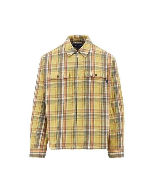AWAKE NY Yellow 'Rivington' Flannel Shirt for men