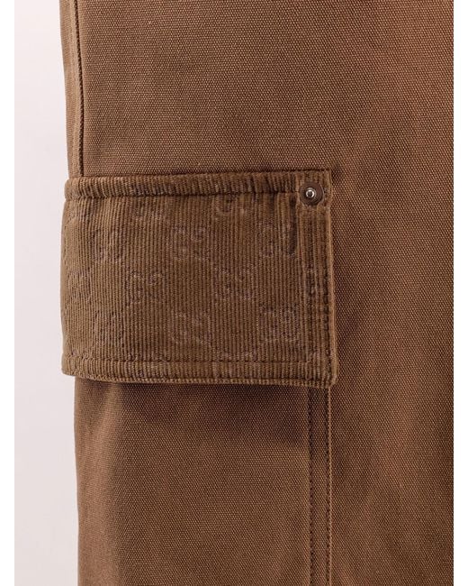 Gucci Natural Canvas Shorts for men