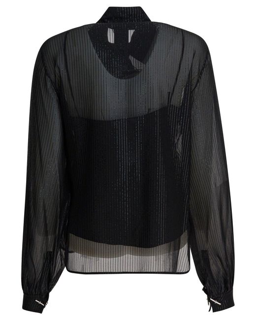 Max Mara Black Silk Blend Shirt