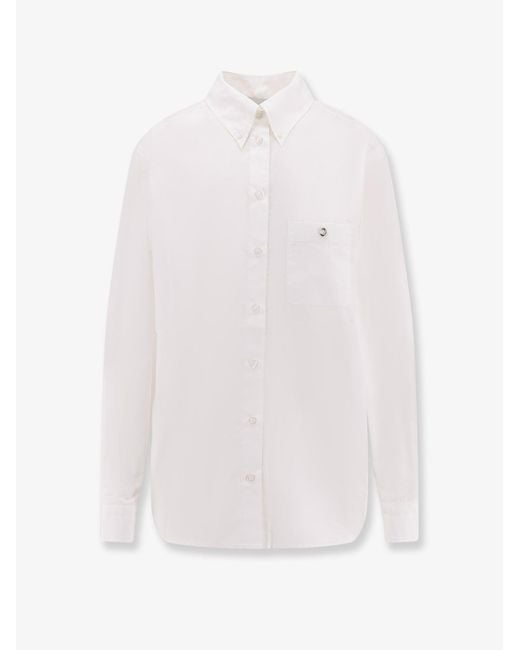Coperni White Boyfriend Popeline Cotton Shirt