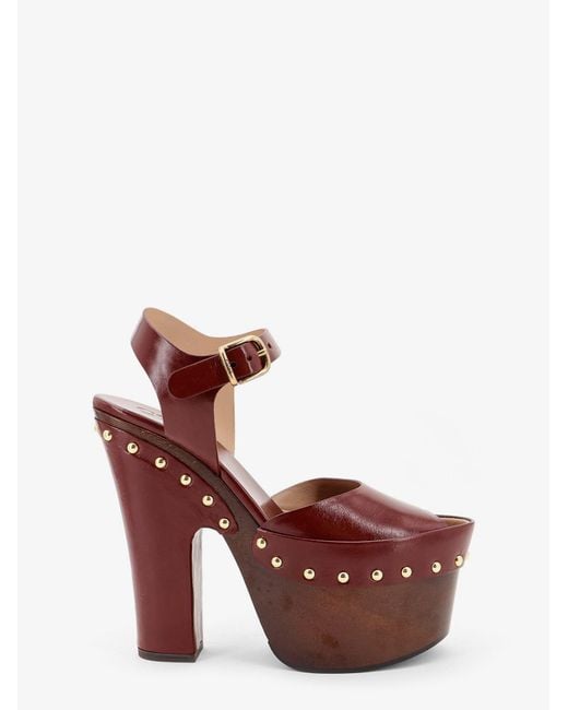 Chloé Brown Meret Sandals Oversized Platform
