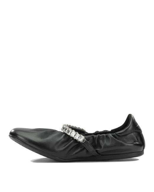 Jimmy Choo Black Jade Classic Ballet Flats