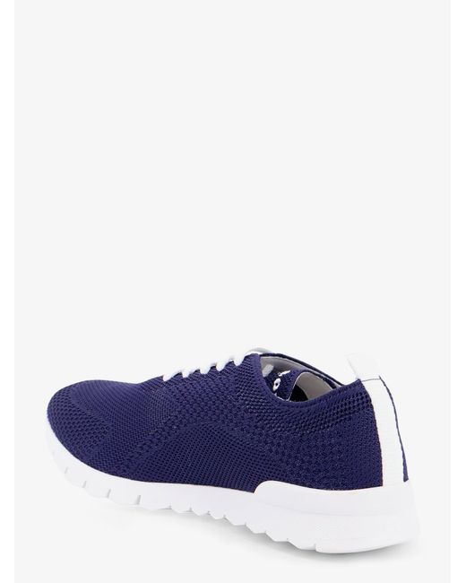 Kiton Blue Sneakers Knitted Fabric for men