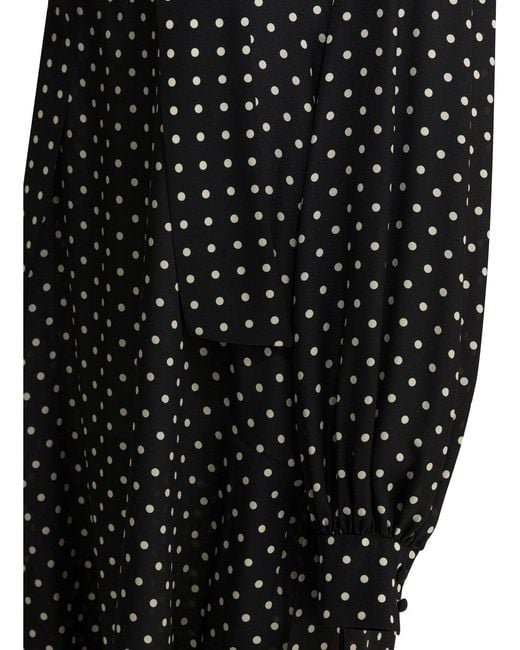 Valentino Short Flared Dress Dresses Black