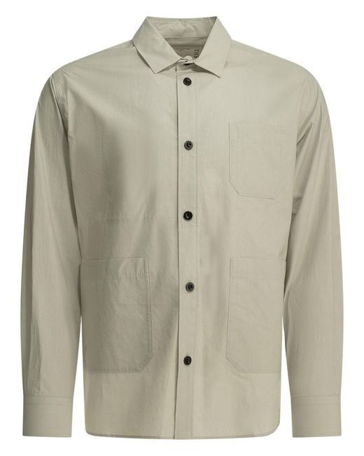 Sacai Gray Typewriter Casual Shirt for men