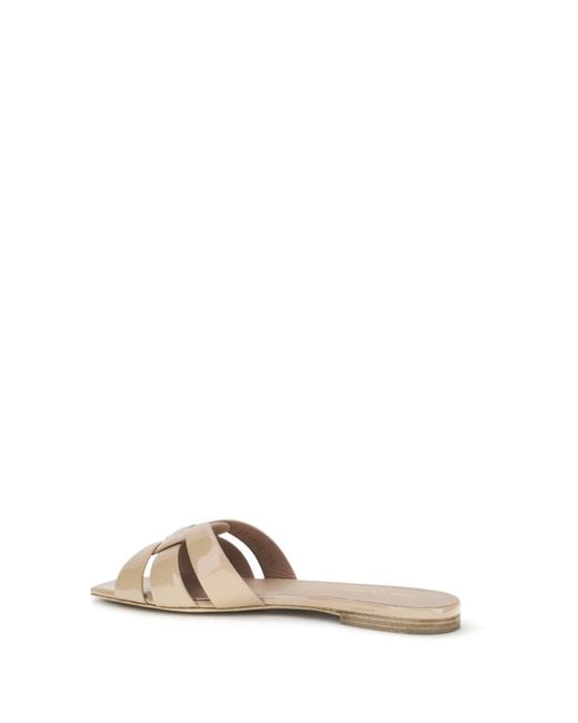 Saint Laurent Multicolor Tribute Patent Leather Sandals