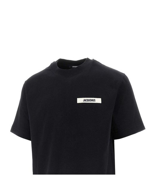Jacquemus Black 'Gros Grain' T-Shirt for men