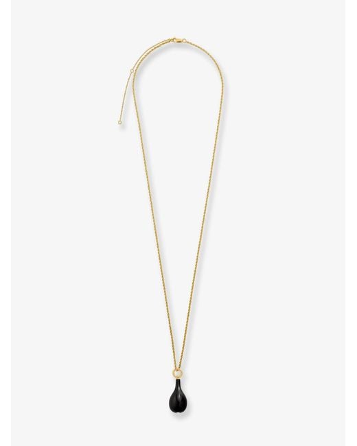 Totême White Onix Drop Necklace