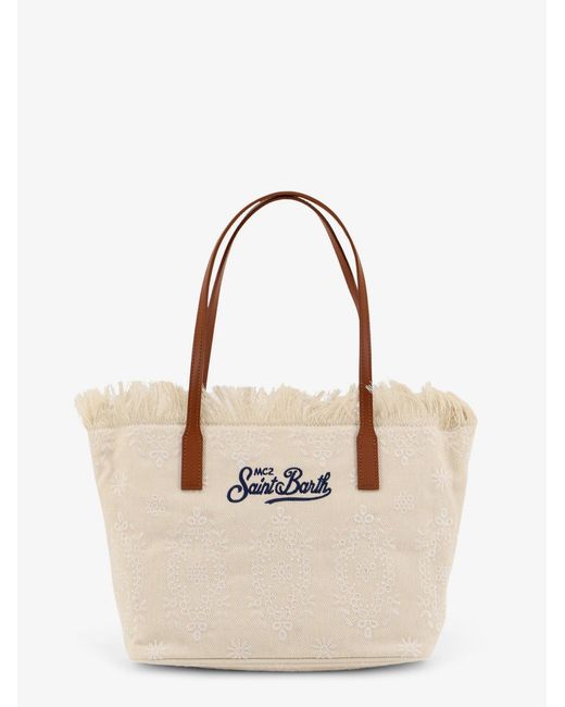 Mc2 Saint Barth Natural Shoulder Bag Canvas