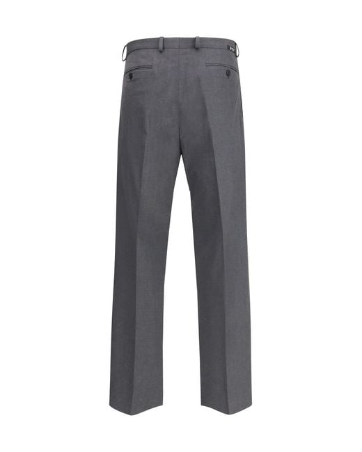 Prada Gray Wool Pants for men