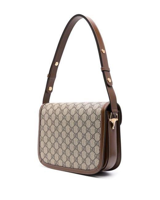 Gucci Gray Horsebit 1955 Small Shoulder Bag