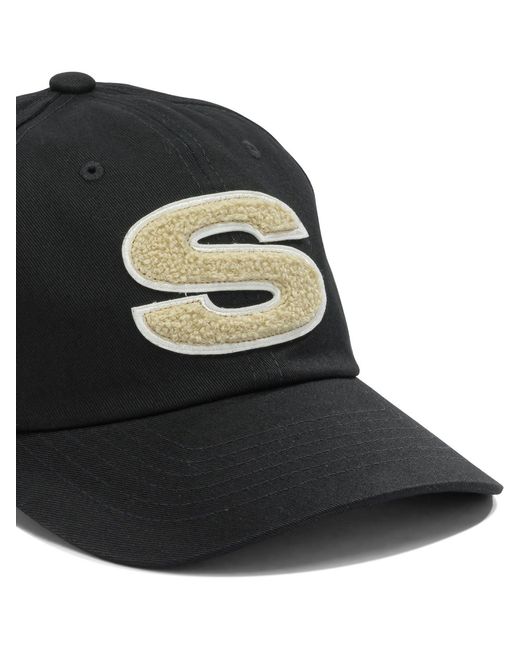 Stussy Black Hats for men