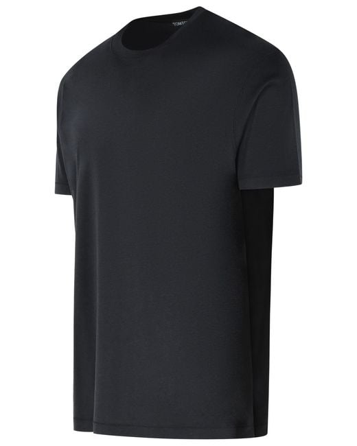 Tom Ford Black Cotton Blend T-Shirt for men