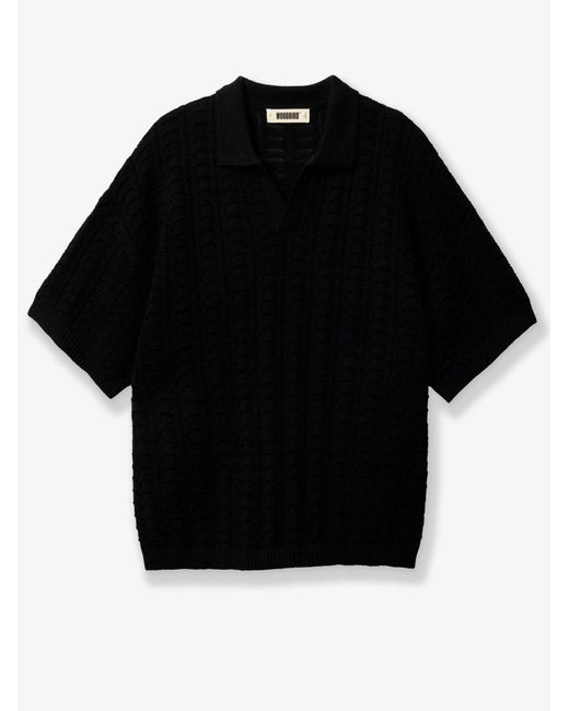 Woodbird Black Cotton Sweater for men