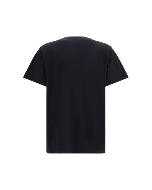 Ganni Blue Strawberry Cotton T-Shirt