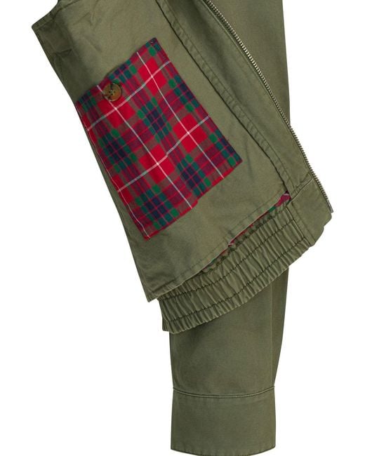 Baracuta Green Cotton Jacket for men