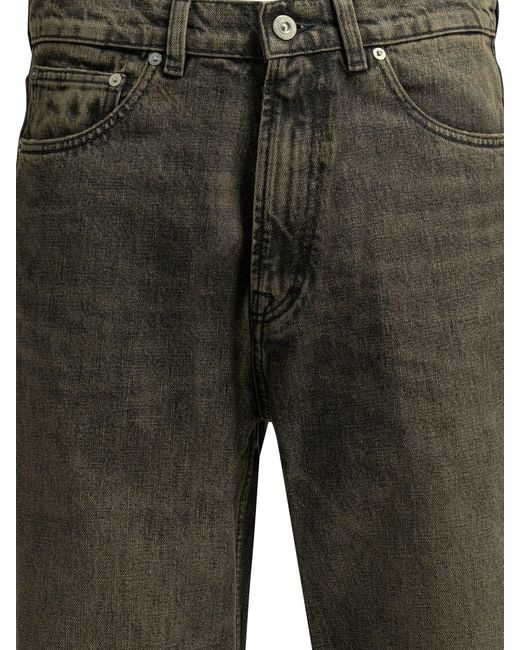 Our Legacy Gray Third Cut Straight Leg Cotton Jeans for men
