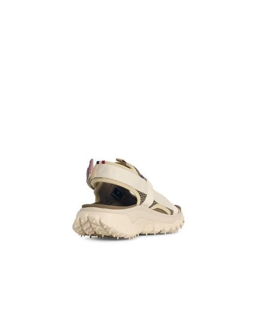 Moncler White 'Trailgrip Vela' Ivory Polyamide Sandals