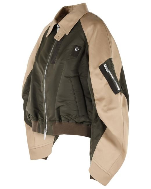 Sacai Green 'Chino' And Nylon Jacket