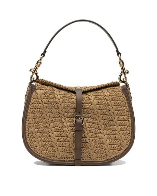 Women's Metallic Pony Shoulder Bags