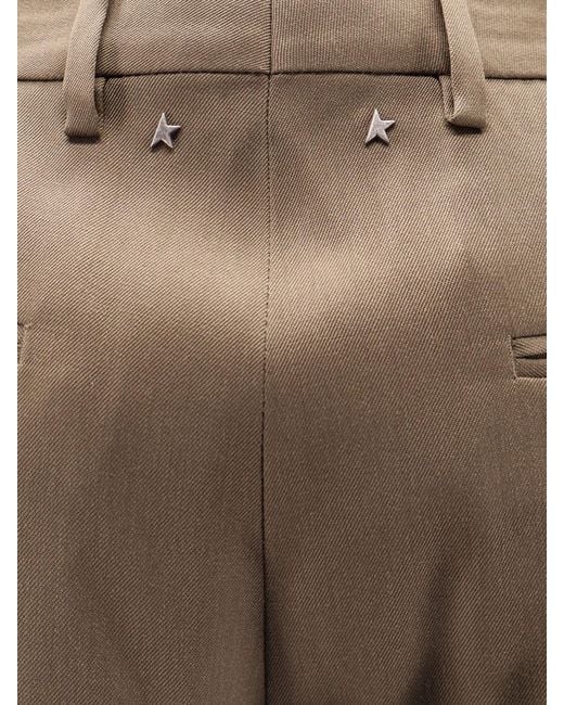 Golden Goose Deluxe Brand Natural Deluxe Brand Virgin Wool Shorts for men