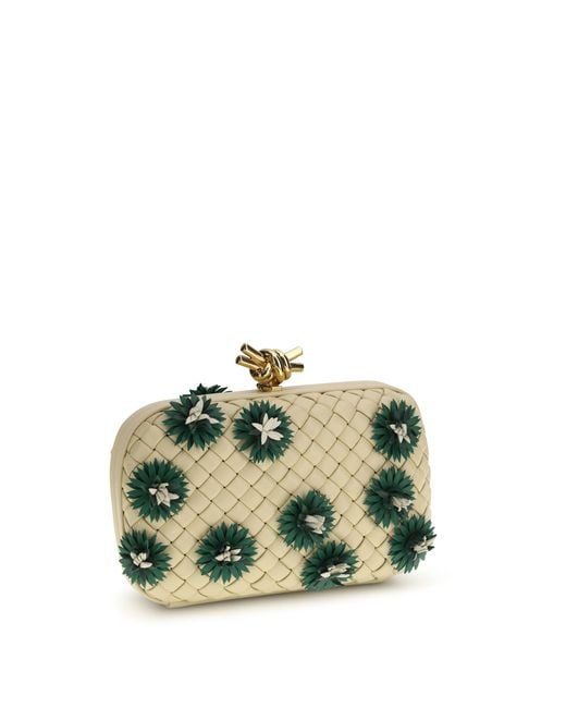 Bottega Veneta Green Knot Clutch