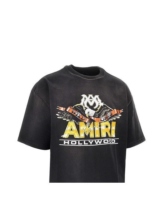 Amiri Black 'Ma Eagle' Oversized T-Shirt for men