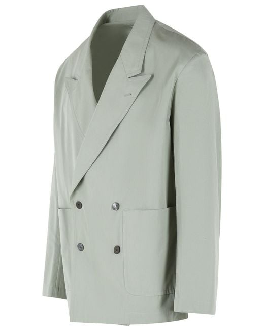 Dries Van Noten Green 'Caplans' Cotton Blazer for men