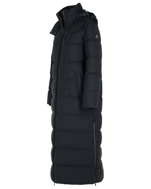 Moose Knuckles Black 'Chelia' Polyamide Blend Parka