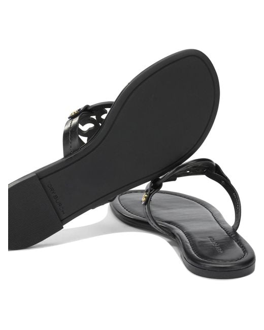 Tory Burch Black Leather Sandals